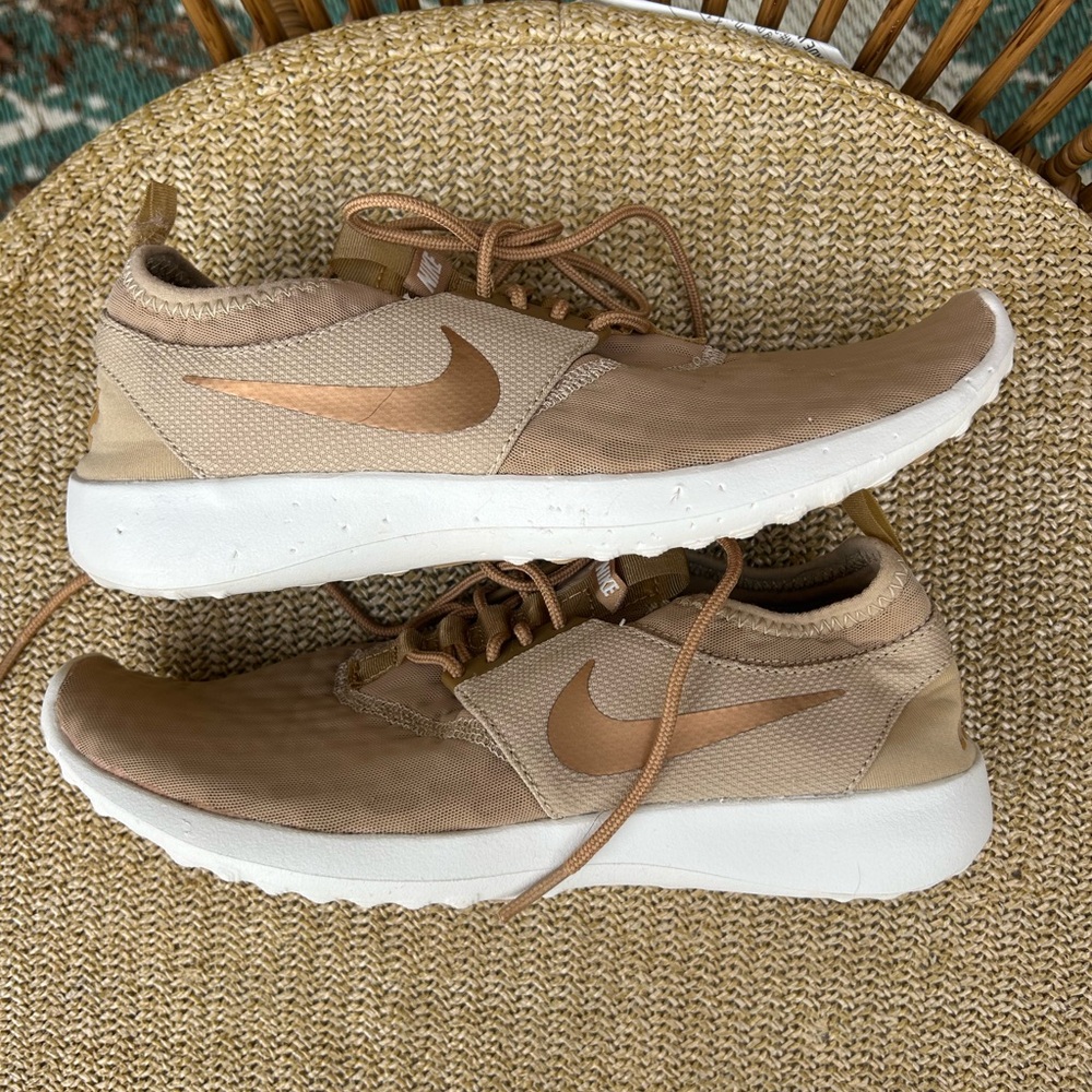 Nike gold sneakers